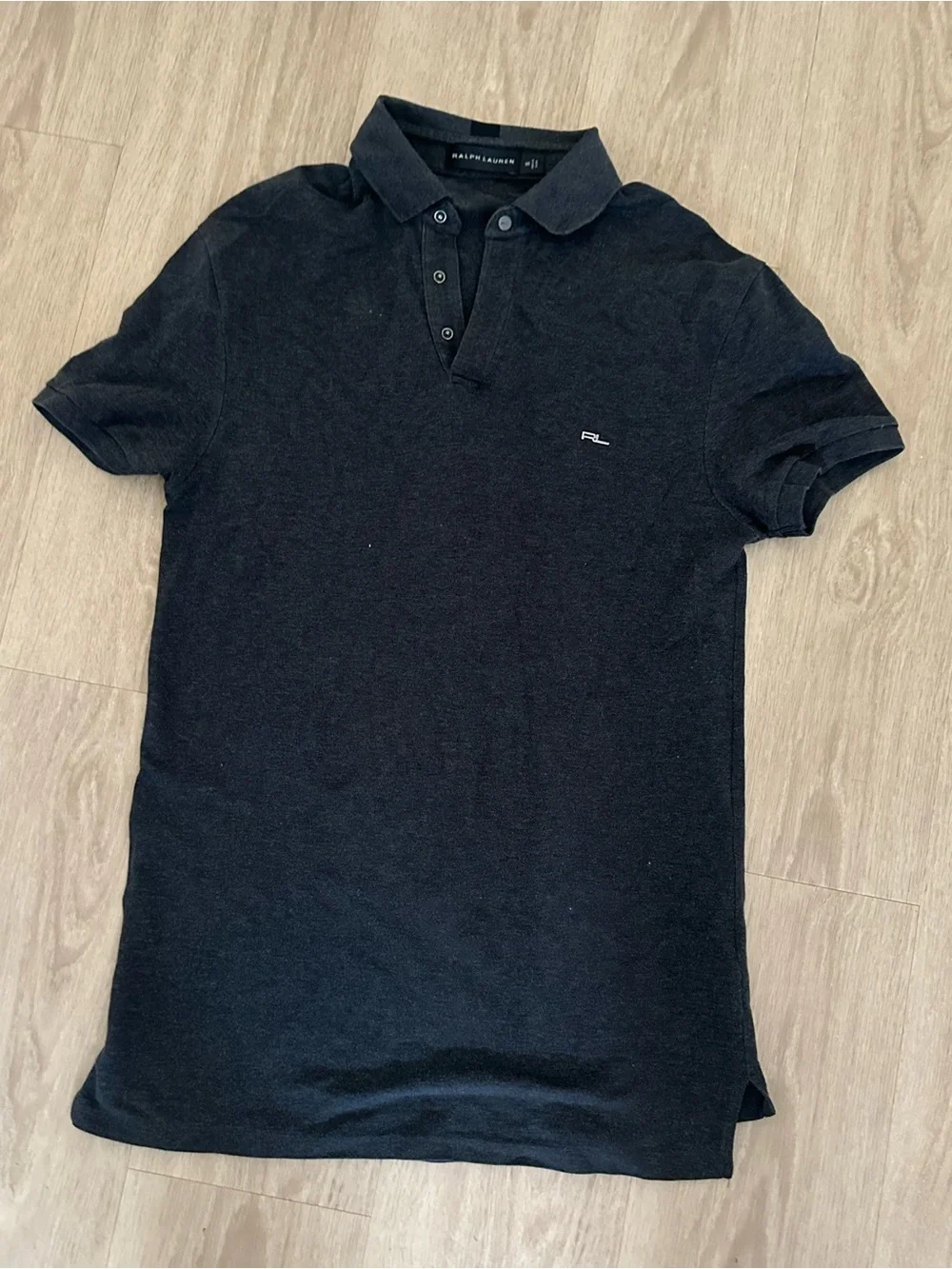 Ralph Lauren Men's Black Polo with Subtle Logo